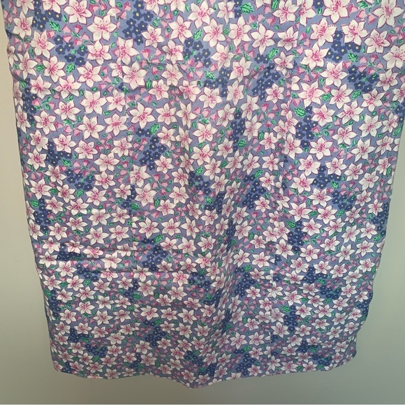 Lilly Pulitzer Vintage Purple Pink Floral Mini Dress Cotton S - Picture 4 of 7